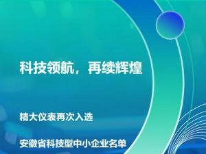 科技領(lǐng)航，再續(xù)輝煌！——合肥精大儀表股份有限公司